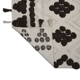 Rhombus Cotton 120 x 180 cm Rug- Beige & Brown