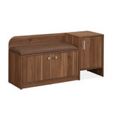 Magnus 3 Door Shoe Cabinet- Lyon Walnut