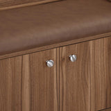 Magnus 3 Door Shoe Cabinet- Lyon Walnut