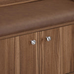 Magnus 3 Door Shoe Cabinet- Lyon Walnut