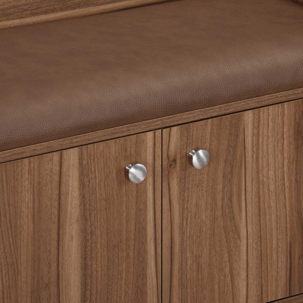 Magnus 3 Door Shoe Cabinet- Lyon Walnut