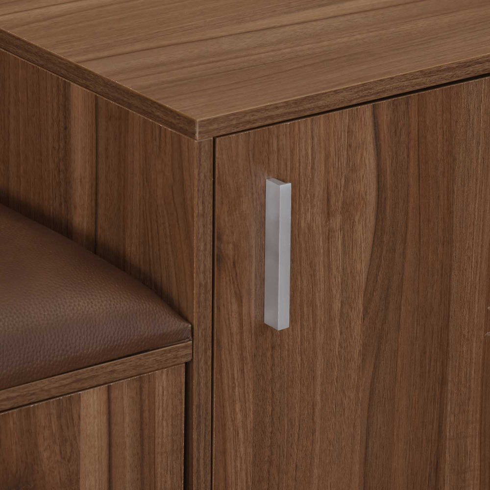 Magnus 3 Door Shoe Cabinet- Lyon Walnut