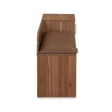 Magnus 3 Door Shoe Cabinet- Lyon Walnut