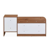 Magnus 3 Door Shoe Cabinet- Lyon Walnut