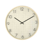 Brick Design Wall Clock- Off White