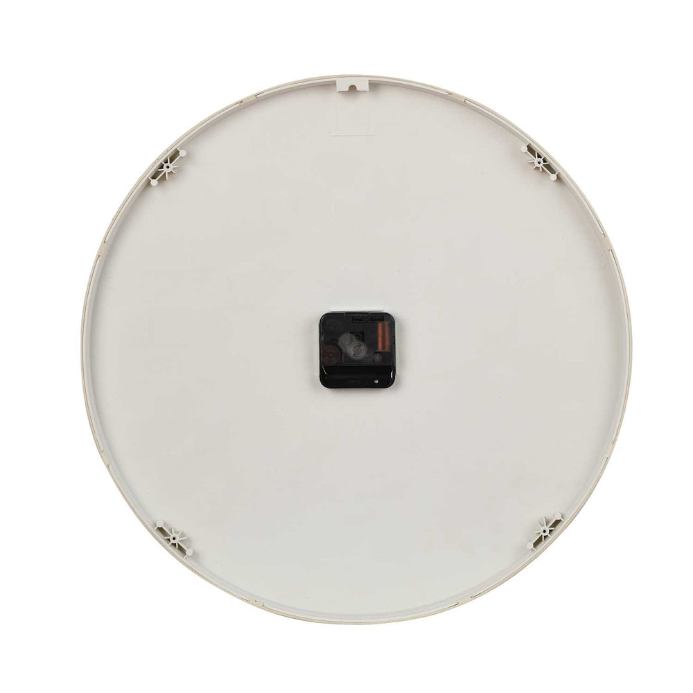 Brick Design Wall Clock- Off White