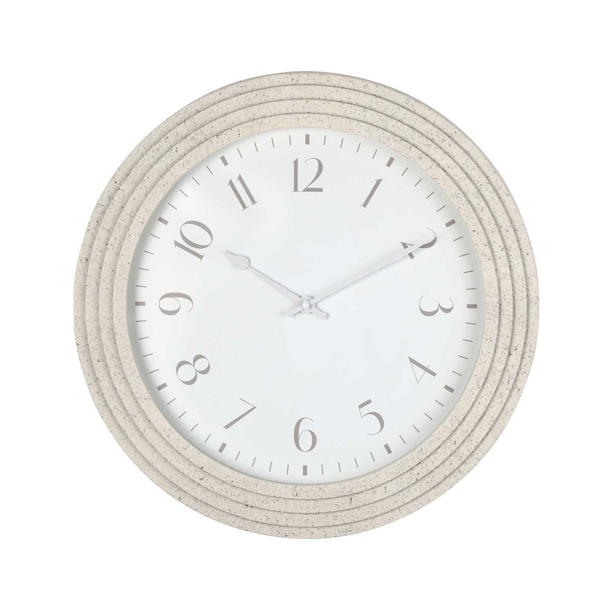 Speckle Wall Clock- Ivory