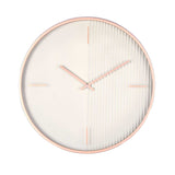 Half Fluted Wall Clock- Green