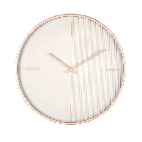 Half Fluted Wall Clock- Green