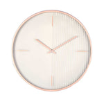 Half Fluted Wall Clock- Green