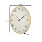 Brick Design Wall Clock- Off White