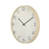 Brick Design Wall Clock- Off White