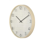 Brick Design Wall Clock- Off White
