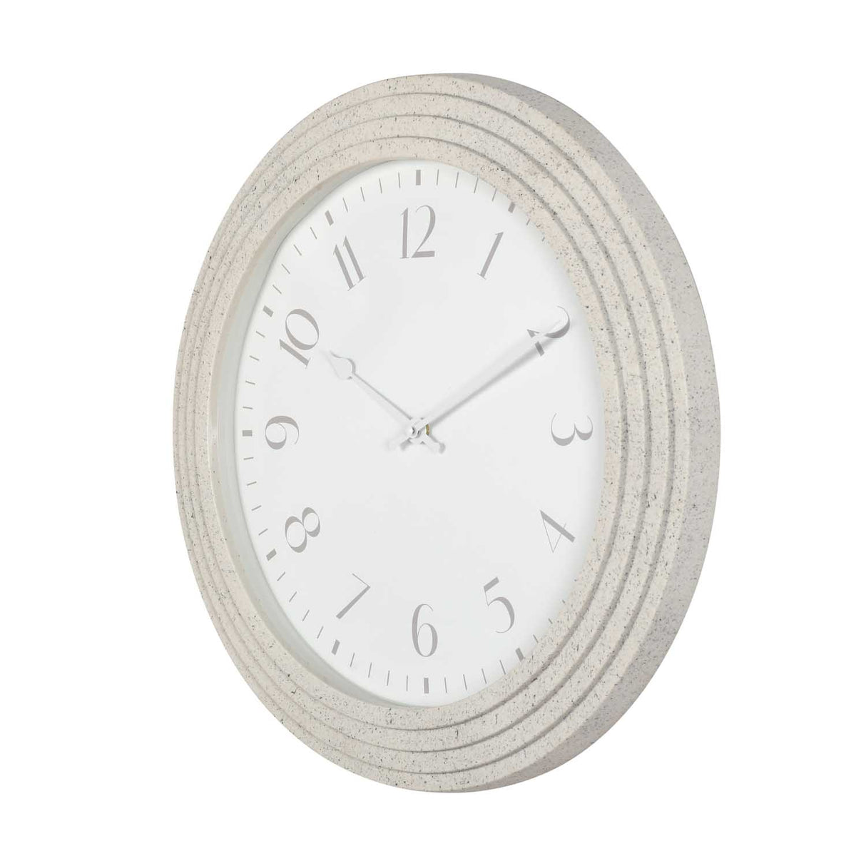 Speckle Wall Clock- Ivory