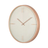 Half Fluted Wall Clock- Green