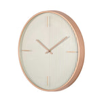 Half Fluted Wall Clock- Green