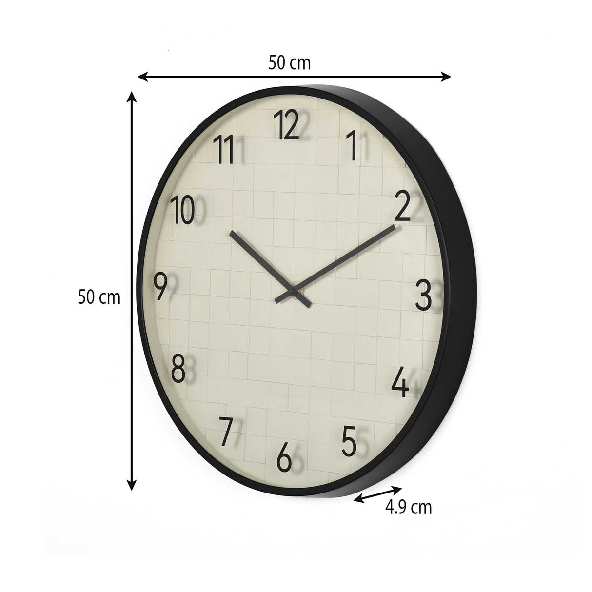 Basket Design Wall Clock- Off White