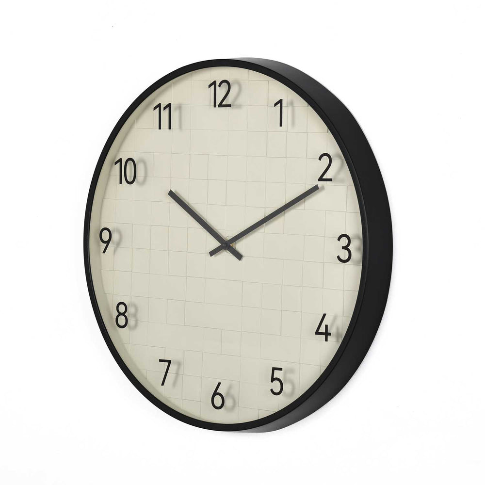 Basket Design Wall Clock- Off White