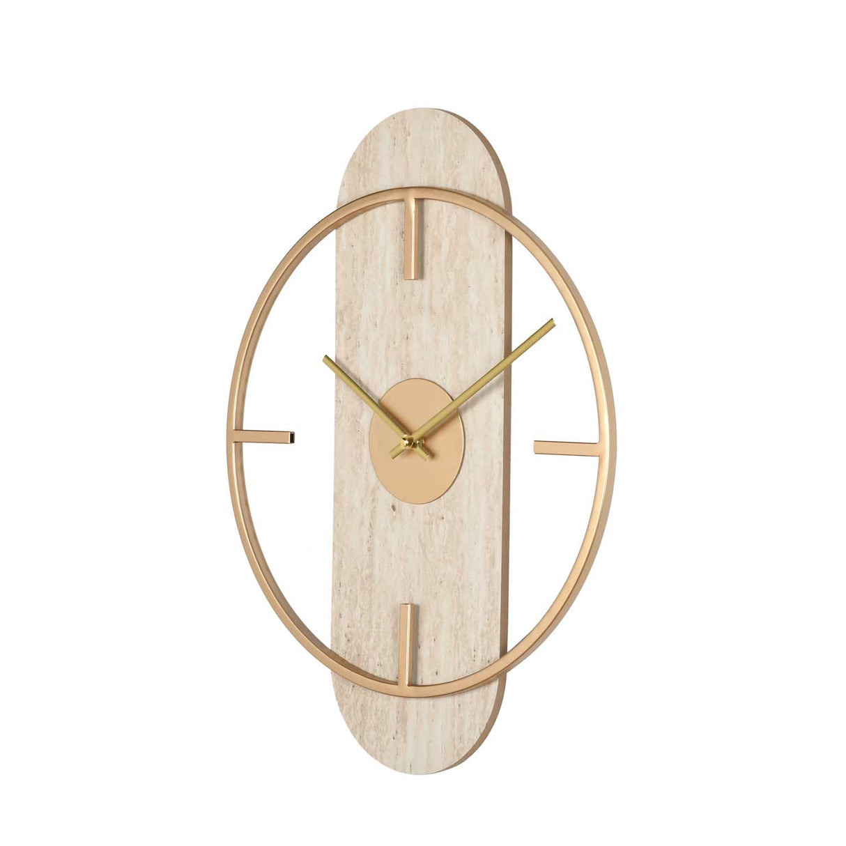 Modern Wall Clock- Cream