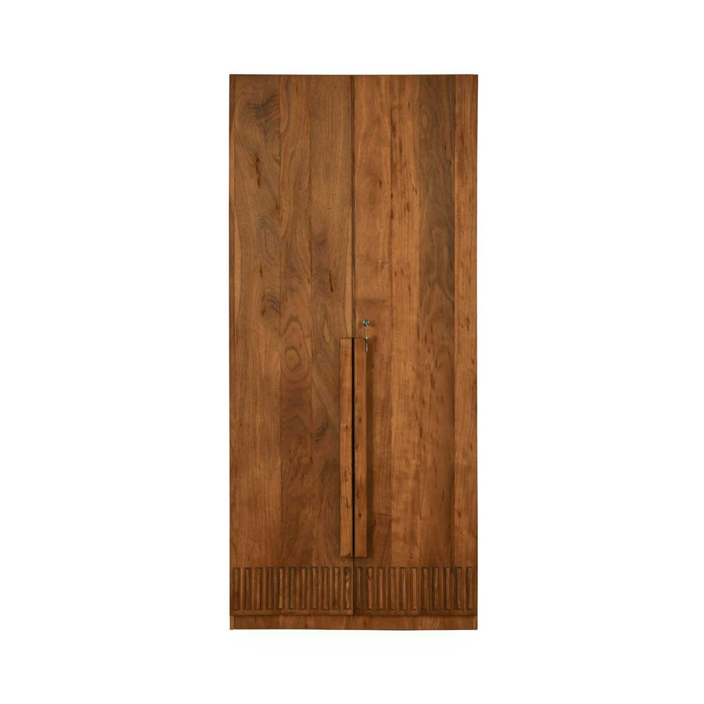 Linea 2 Door Wardrobe- Honey Walnut