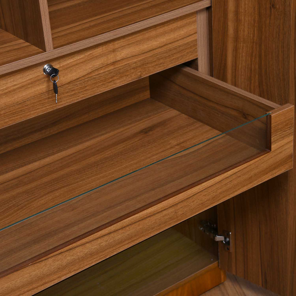 Linea 2 Door Wardrobe- Honey Walnut