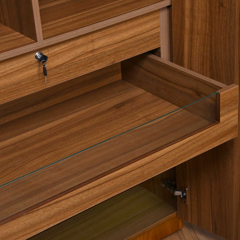 Linea 2 Door Wardrobe- Honey Walnut