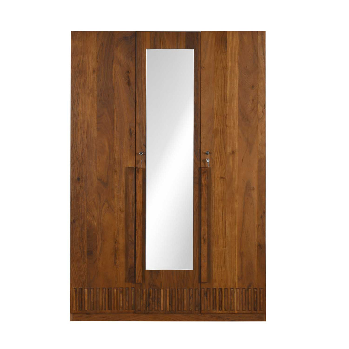 Linea 3 Door Wardrobe- Honey Walnut