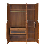 Linea 3 Door Wardrobe- Honey Walnut