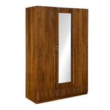 Linea 3 Door Wardrobe- Honey Walnut