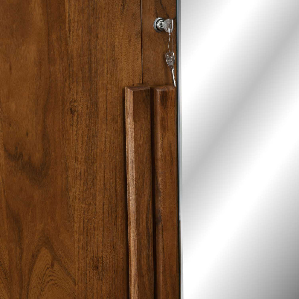 Linea 3 Door Wardrobe- Honey Walnut