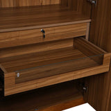 Linea 3 Door Wardrobe- Honey Walnut