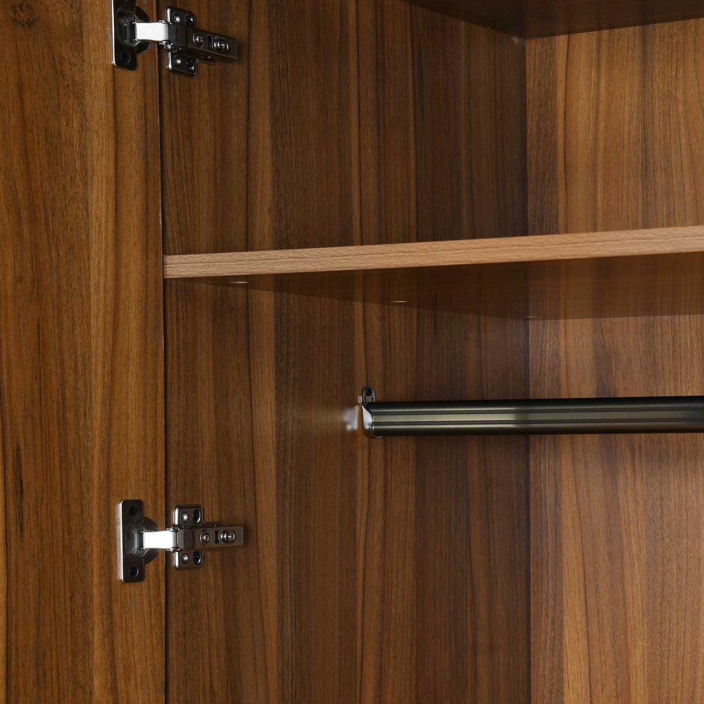 Linea 3 Door Wardrobe- Honey Walnut