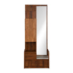 Linea Dresser with Mirror- Honey Walnut