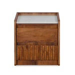 Linea Night Stand- Honey Walnut