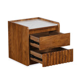 Linea Night Stand- Honey Walnut
