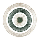 Radial Pattern Wall Decor- Green & Beige