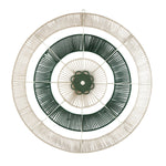 Radial Pattern Wall Decor- Green & Beige