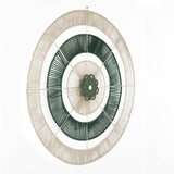 Radial Pattern Wall Decor- Green & Beige