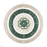 Radial Pattern Wall Decor- Green & Beige