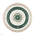 Radial Pattern Wall Decor- Green & Beige