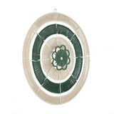 Radial Pattern Wall Decor- Green & Beige