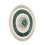 Radial Pattern Wall Decor- Green & Beige