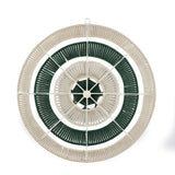 Radial Pattern Wall Decor- Green & Beige