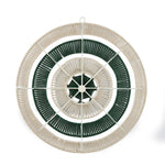 Radial Pattern Wall Decor- Green & Beige
