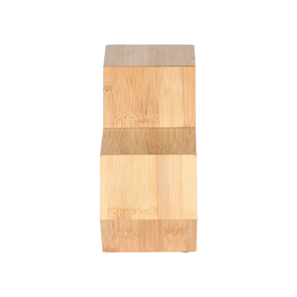 Bamboo Wine Bottle Holder with 3 Racks- Beige