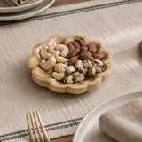 Curved Bamboo Serving Plate- Small, Beige