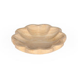 Curved Bamboo Serving Plate- Small, Beige