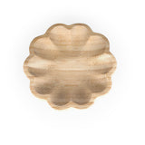 Curved Bamboo Serving Plate- Small, Beige