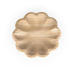 Curved Bamboo Serving Plate- Small, Beige