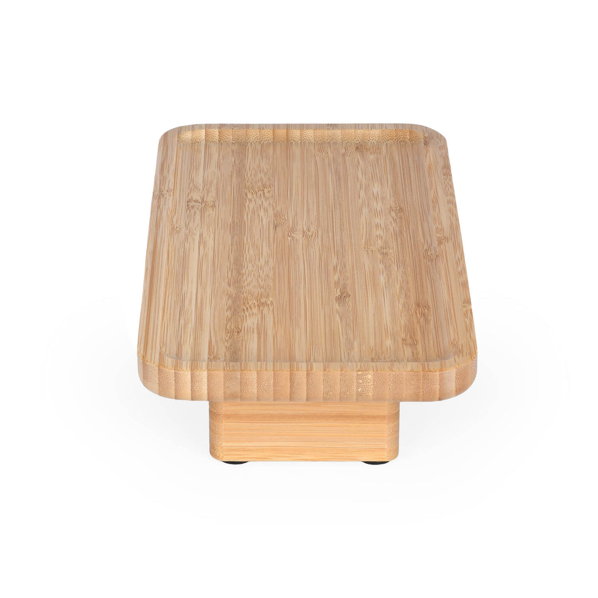 Bamboo Serving Plate with 2 Legs- Beige